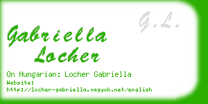 gabriella locher business card